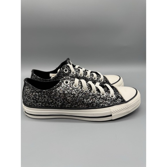 Converse Women's Size 7.5 Chuck Taylor All Star Low Top Glitter Sneaker A11138C - Picture 1 of 9